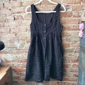 J. Crew Brown Cotton Button Down Sundress